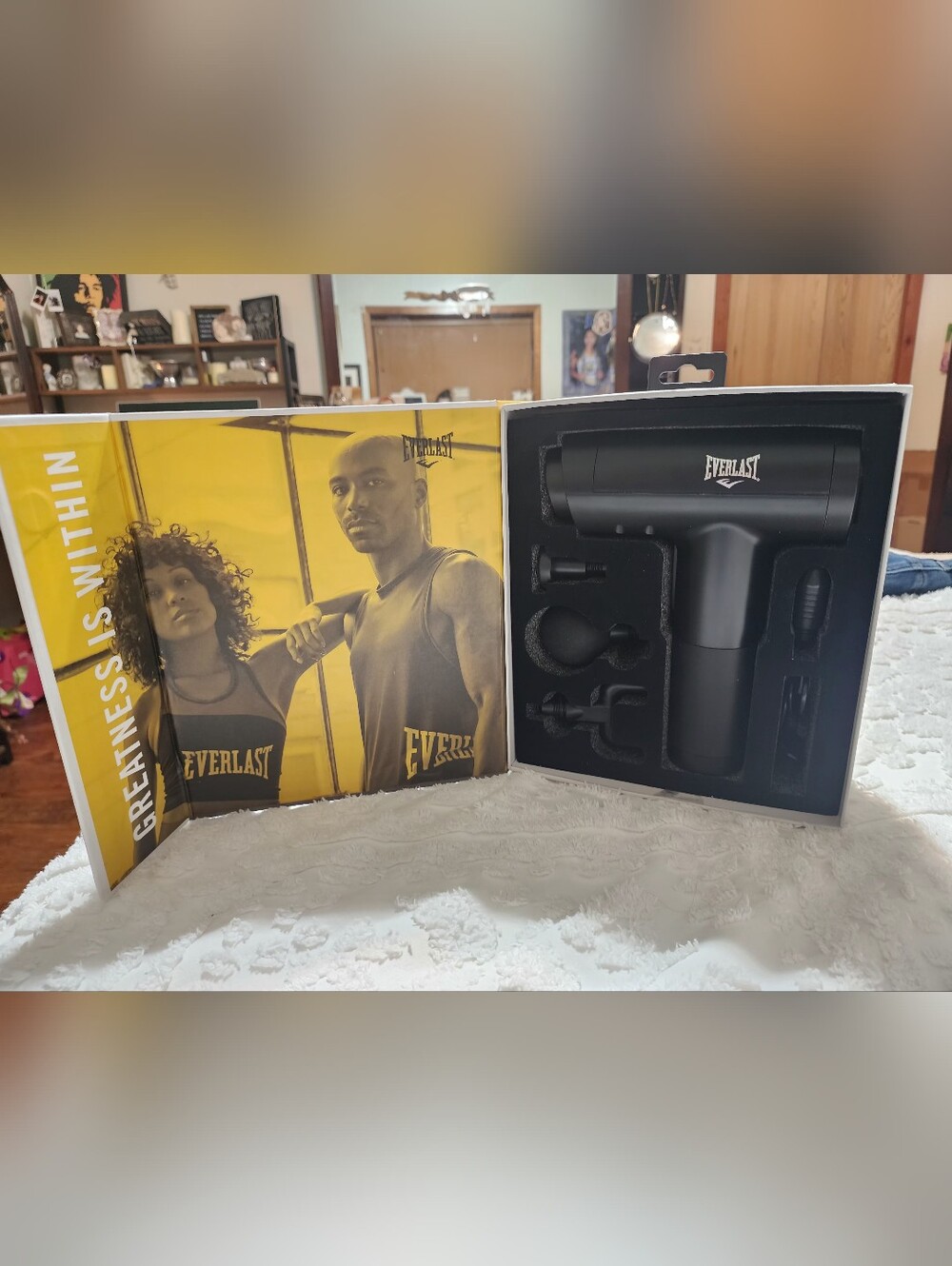 Everlast Black Deep Muscle Percussion Therapy Massage Gun